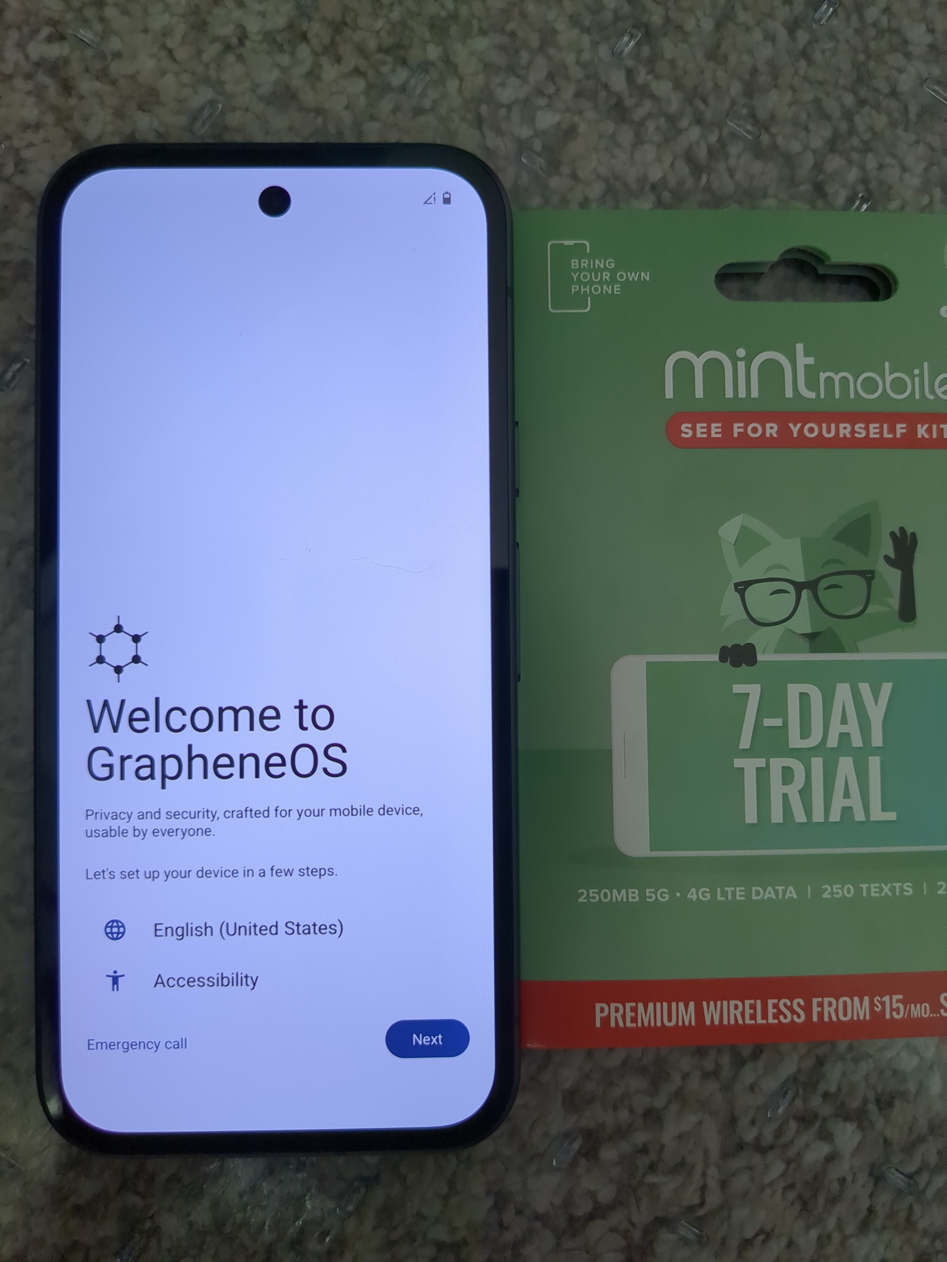 Degoogled Pixel 9a